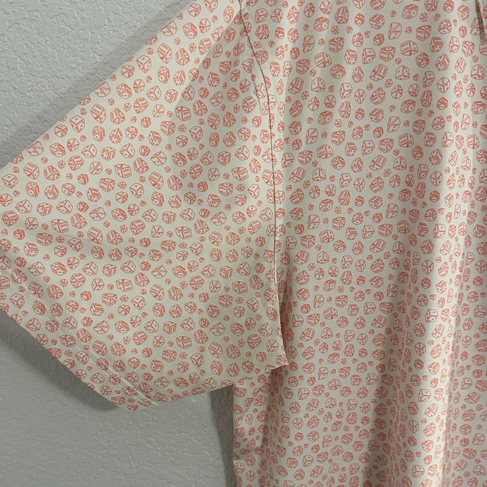 Straight Down Performance Polo White With Orange … - image 3